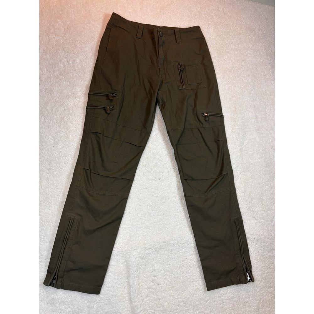 FREE KNIGHT Cargo Pants Mens Sz 32 Green Military Airborne Patch U.S Army Grunge